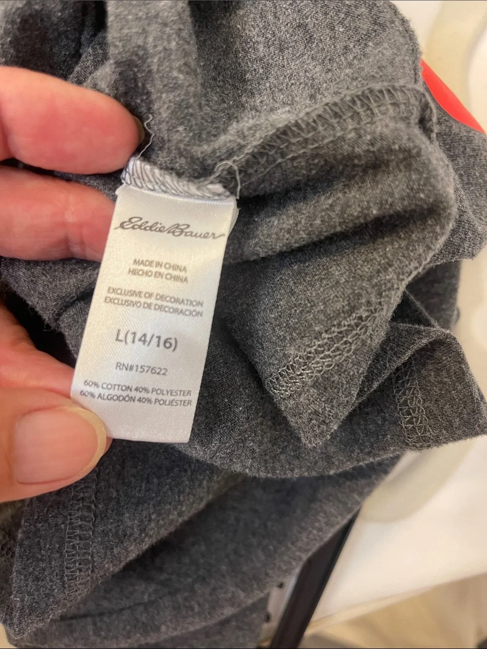 Eddie Bauer soft charcoal